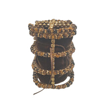 Load image into Gallery viewer, ROSANTICA Holli Diletta Embellished Small Tote Bag Ladies Brown Felt NEW RRP950
