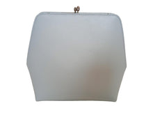 Load image into Gallery viewer, JIL SANDER Goji Square Bag Leather Embossed Logo Small Light Blue NEW RRP1480
