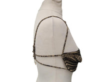 Load image into Gallery viewer, ISA BOULDER Teardrop Bra Reversible Under Wire Black/Calico 32E OS NEW RRP185

