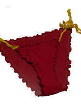 Load image into Gallery viewer, SHERRIS Bikini Set Triangle Tie Side Red Swim Costume Size XS NEW RRP 245
