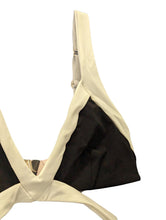 Load image into Gallery viewer, AGENT PROVOCATEUR Mazzy Bikini Bra Top Black White Bra Top UK 14 NEW RRP 115
