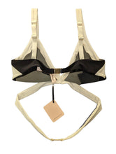 Load image into Gallery viewer, AGENT PROVOCATEUR Mazzy Bikini Bra Top Black White Bra Top UK 14 NEW RRP 115
