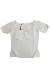 Load image into Gallery viewer, ALEXANDER MCQUEEN Knit Sweater Off Shoulder Stretch White XS NEW RRP 590
