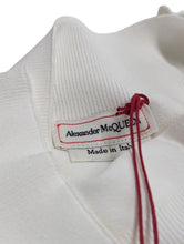 Load image into Gallery viewer, ALEXANDER MCQUEEN Knit Sweater Off Shoulder Stretch White XS NEW RRP 590

