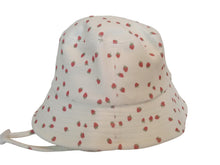 Load image into Gallery viewer, FRANKIES BIKINIS Strawberry Print Bucket Hat Kids Off White Multi 2T NEW RRP50

