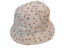 Load image into Gallery viewer, FRANKIES BIKINIS Strawberry Print Bucket Hat Kids Off White Multi 2T NEW RRP50
