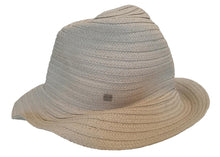 Load image into Gallery viewer, TOTEME Panama Hat Raffia Effect Sun Hat Viscose Shell Neutral XS/S NEW RRP200
