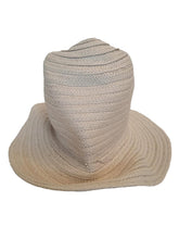 Load image into Gallery viewer, TOTEME Panama Hat Raffia Effect Sun Hat Viscose Shell Neutral XS/S NEW RRP200
