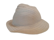 Load image into Gallery viewer, TOTEME Panama Hat Raffia Effect Sun Hat Viscose Shell Neutral XS/S NEW RRP200
