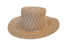 Load image into Gallery viewer, GIGI BURRIS Noelle Fedora Hat Woven Raffia Straw Ladies Brown OS NEW RRP330
