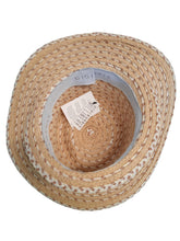 Load image into Gallery viewer, GIGI BURRIS Noelle Fedora Hat Woven Raffia Straw Ladies Brown OS NEW RRP330
