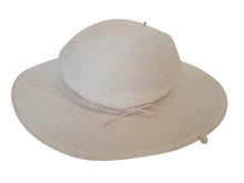 Load image into Gallery viewer, RUSLAN BAGINSKIY Chain Strap Fedora Hat Straw Ladies Neutral White M NEW RRP340
