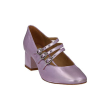 Load image into Gallery viewer, REFORMATION Mimi Shoes Mid Heel Point Pump Leather Metallic Pink UK4 NEW RRP275
