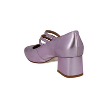 Load image into Gallery viewer, REFORMATION Mimi Shoes Mid Heel Point Pump Leather Metallic Pink UK4 NEW RRP275
