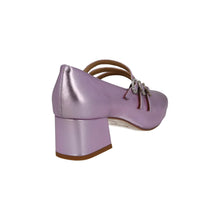 Load image into Gallery viewer, REFORMATION Mimi Shoes Mid Heel Point Pump Leather Metallic Pink UK4 NEW RRP275
