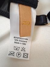 Load image into Gallery viewer, ISOSCELES Spiro Bra Sheer Balconette Mesh Under Wire Spiral Black L NEW RRP220
