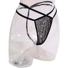 Load image into Gallery viewer, ISOSCELES Principessa G-String Knickers Sheer High Waist Black XS NEW RRP115
