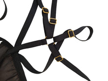 Load image into Gallery viewer, ISOSCELES Principessa G-String Knickers Sheer High Waist Black XS NEW RRP115
