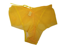 Load image into Gallery viewer, ISOSCELES Farfalle Briefs Knickers Stretch Tulle Draped Yellow UK8 NEW RRP130
