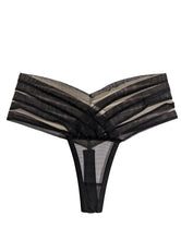 Load image into Gallery viewer, ISOSCELES Ladies Resortwear Linguine Brief Black High Waist Size 10 NEW RRP 200
