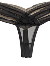Load image into Gallery viewer, ISOSCELES Ladies Resortwear Linguine Brief Black High Waist Size 10 NEW RRP 200

