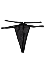 Load image into Gallery viewer, ISOSCELES Principessa G-String Double Layer Stitch Mesh Black UK 10 NEW RRP 115
