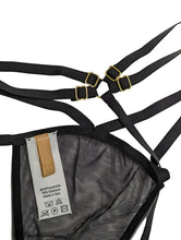 Load image into Gallery viewer, ISOSCELES Principessa G-String Double Layer Stitch Mesh Black UK 10 NEW RRP 115
