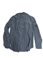 Load image into Gallery viewer, VALENTINO Silk Shirt Slim Fit Scarf Collar Mens Blue Size 44/ XL NEW RRP 750
