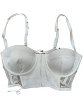 Load image into Gallery viewer, KIKI DE MONTPARNASSE White Balconette Classy Bra Size 32C NEW RRP 305
