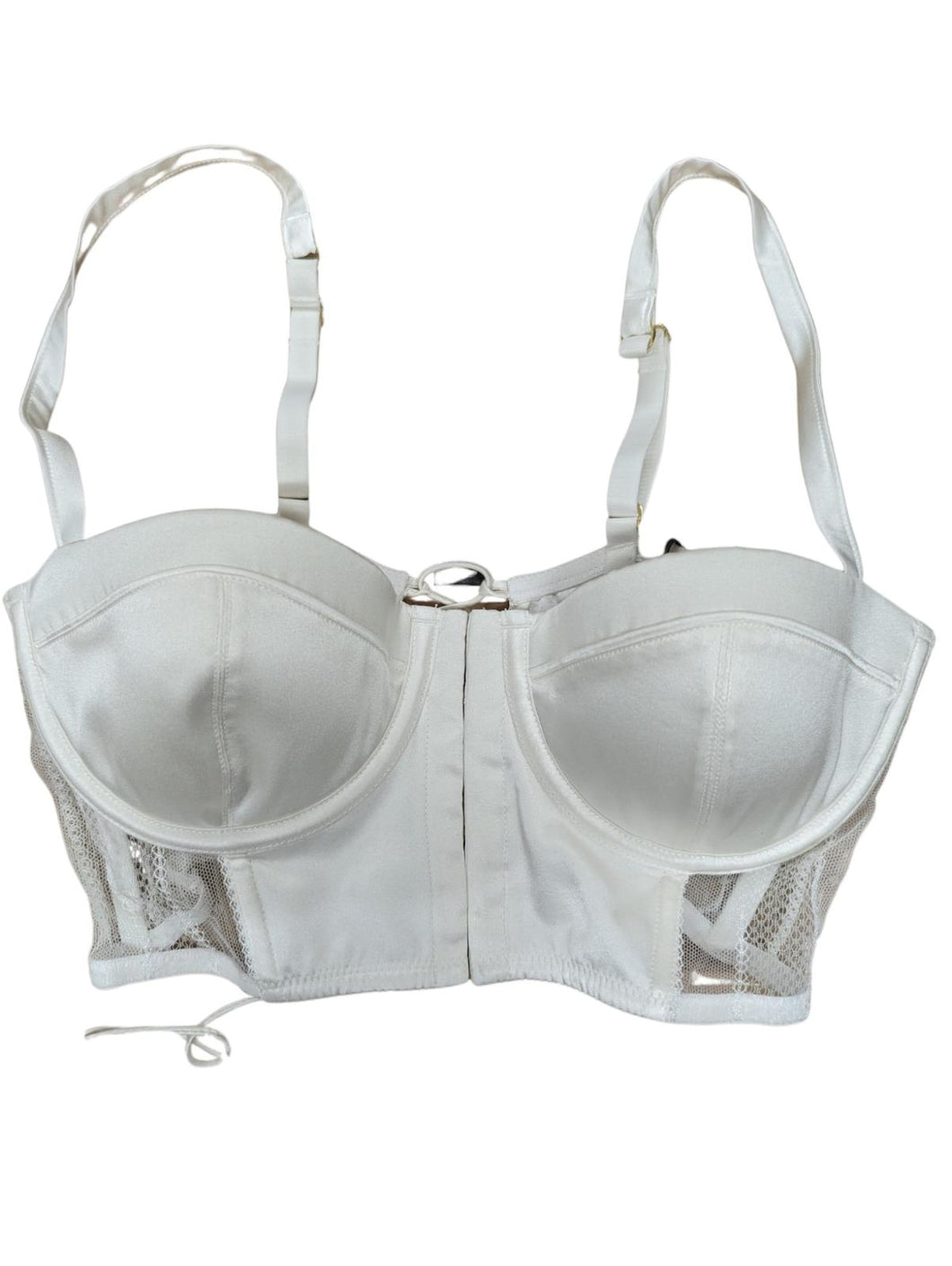 KIKI DE MONTPARNASSE White Balconette Classy Bra Size 32C NEW RRP 305