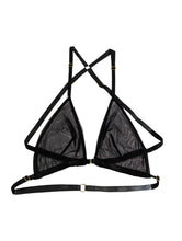 Load image into Gallery viewer, ISOSCELES Principessa Bra Double Layer Triangle Mesh Black UK8 NEW RRP 165
