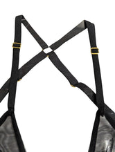 Load image into Gallery viewer, ISOSCELES Principessa Bra Double Layer Triangle Mesh Black UK8 NEW RRP 165
