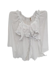 Load image into Gallery viewer, ISOSCELES Radicchio Baby Doll White Short Nightwear Cover XS/S NEW RRP 250
