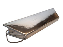 Load image into Gallery viewer, AMINA MUADDI Superamini Yigit Clutch Bag Metallic Leather Silver OS NEW RRP805
