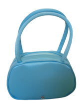 Load image into Gallery viewer, AMINA MUADDI Superamini Mermaid Bag Satin Crystal Turquoise Blue OS NEW RRP590
