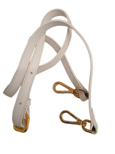 Load image into Gallery viewer, JACQUEMUS Le Grand Bambino Bag Leather Tote w Shoulder Strap White OS NEW RRP775
