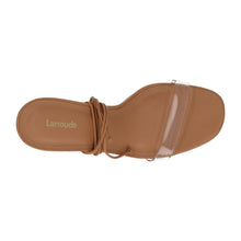 Load image into Gallery viewer, LARROUDE Gloria Shoes Strappy Clear Heels Clear Vinyl Tan US10 UK8 RRP280
