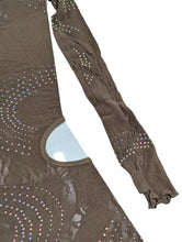 Load image into Gallery viewer, POSTER GIRL Dress Blaize Hotfix Brown Mini Length One Size NEW RRP 225
