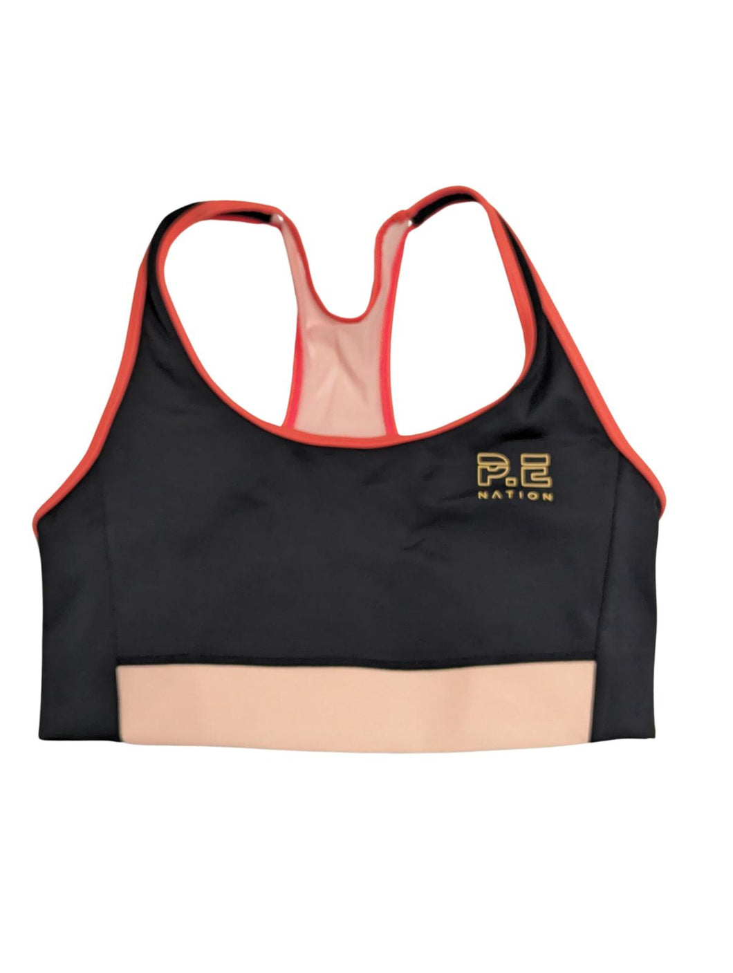 PE NATION Ladies Sports Bra Performance Medal Play Top Black Size S NEW RRP 105