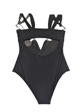Load image into Gallery viewer, NENSI DOJAKA Ladies Gathered Braone Pieces Swimsuit With Black XS NEW RRP 530
