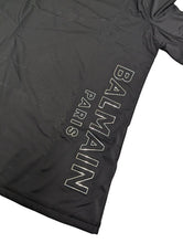 Load image into Gallery viewer, BALMAIN Swim Sport Embossed Raglan Sleeve T-Shirt Black Size L NEW RRP 270
