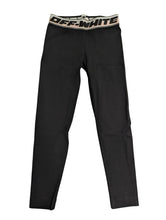 Load image into Gallery viewer, OFF-WHITE KIDS Girls Logo Waist Band Leggings Black Size 6 Years NEW RRP 130

