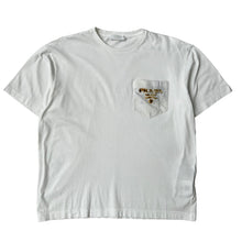 Load image into Gallery viewer, PRADA Party Chest Logo Cotton Short Sleeve Tee White Mens Size:L NEW RRP: 580
