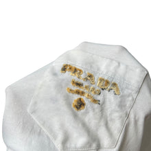 Load image into Gallery viewer, PRADA Party Chest Logo Cotton Short Sleeve Tee White Mens Size:L NEW RRP: 580
