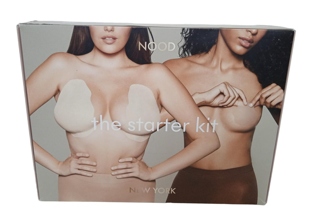 NOOD Starter Kit Colour 9: Nipple Cover/Adhesive/Travel Case Brown 1 NEW RRP70