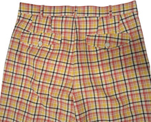 Load image into Gallery viewer, LATE CHECKOUT Multicoloured Wool Checked The Rockstar Trousers UK44 RRP330 NEW
