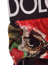 Load image into Gallery viewer, DOLCE &amp; GABBANA Floral High-Waist Briefs Black &amp; Red Silk Blend XS RRP235 NEW
