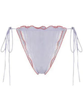 Load image into Gallery viewer, ISOSCELES Ruffle-Trim Tulle Bikini Briefs Purple Radicchio XS/S RRP130 NEW
