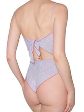 Load image into Gallery viewer, ISOSCELES Ladies Purple Radicchio Sheer Mesh Tied Bodysuit Size XS/S RRP180 NEW
