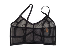 Load image into Gallery viewer, ISOSCELES Mafalda Panelled Bralette Sheer Stretch Ladies Black UK10 RRP270 NEW
